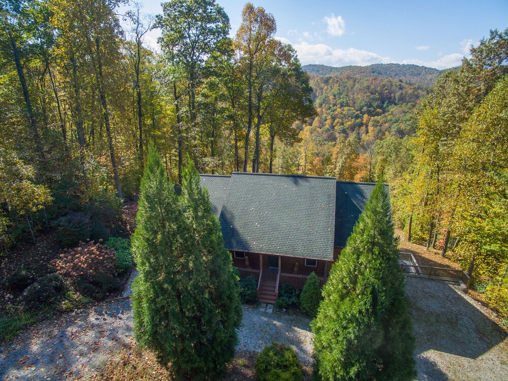 Swiss Pine Lodge!! Hot tub, Mtn Views, Fire-Pit!