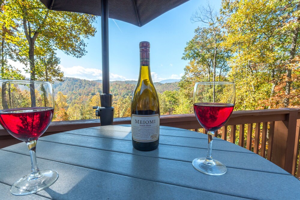 Swiss Pine Lodge!! Hot tub, Mtn Views, Fire-Pit!