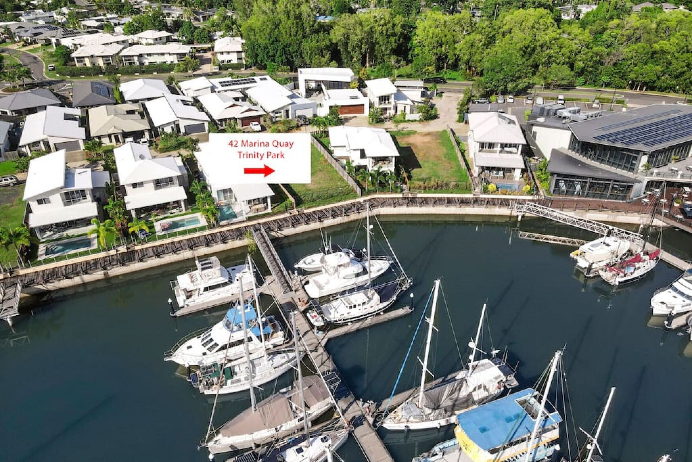 Marina Views From a Stunning Modern Villa