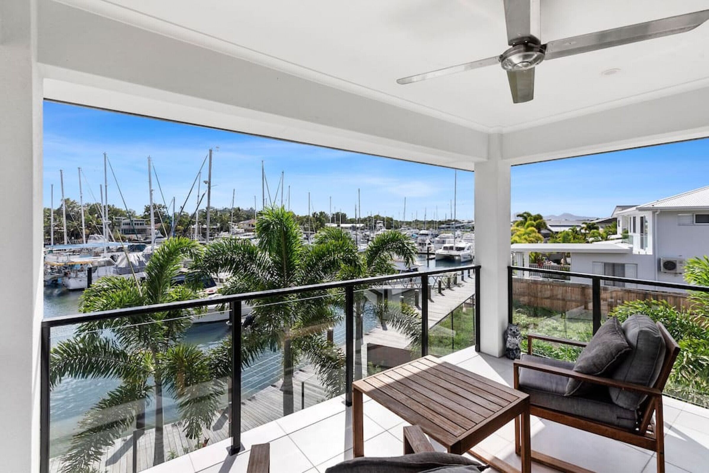 Marina Views From a Stunning Modern Villa