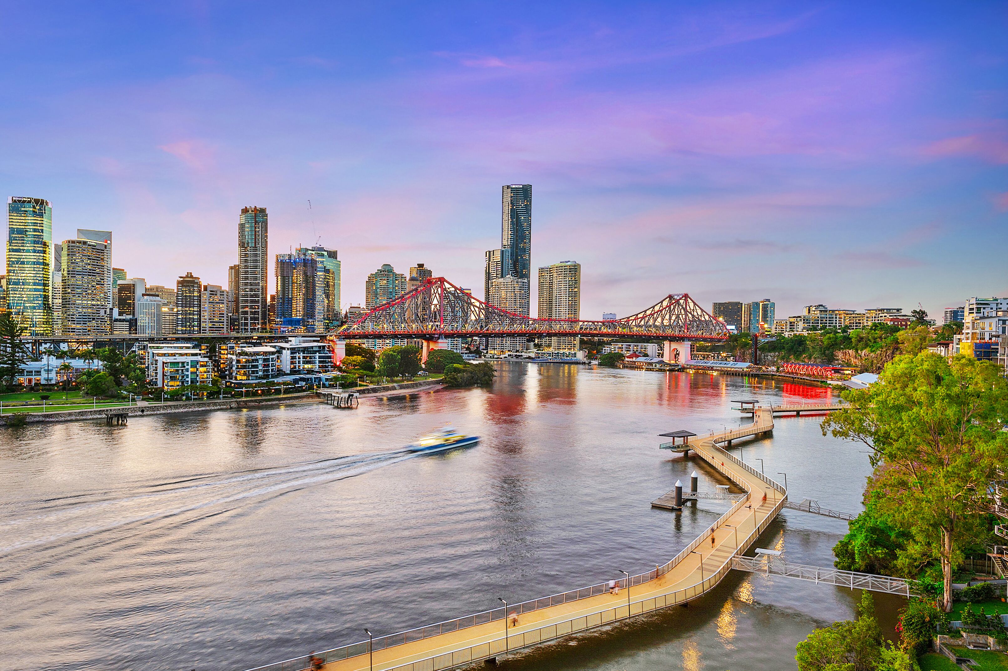 Wow! ~ Skyline City, Water + Story Bridge Views