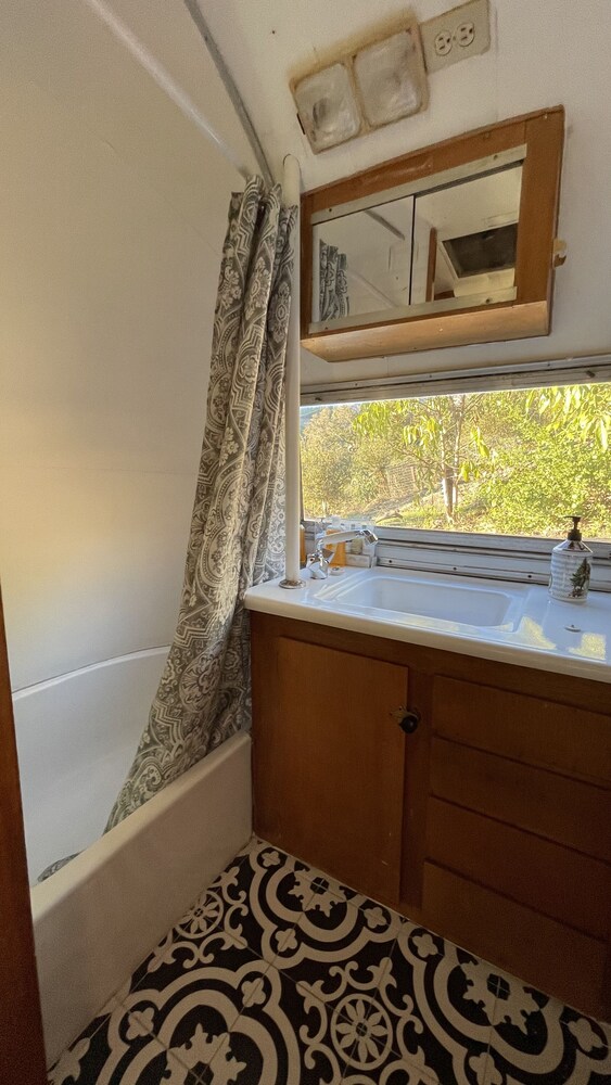 Retro Airstream with Private Deck and Ocean View