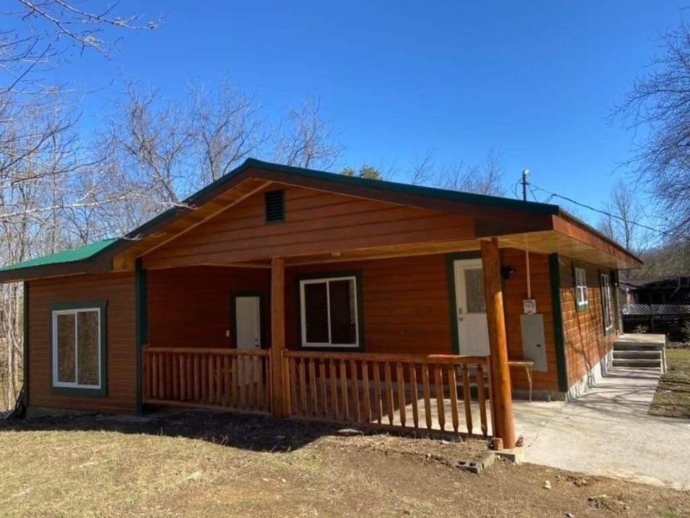 Property has a small pond on back side of the cabin ,it has geese  and ducks .