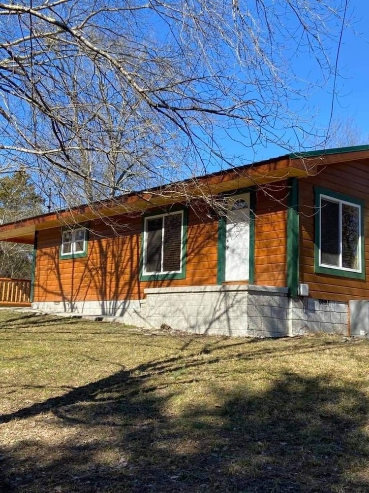 Property has a small pond on back side of the cabin ,it has geese  and ducks .