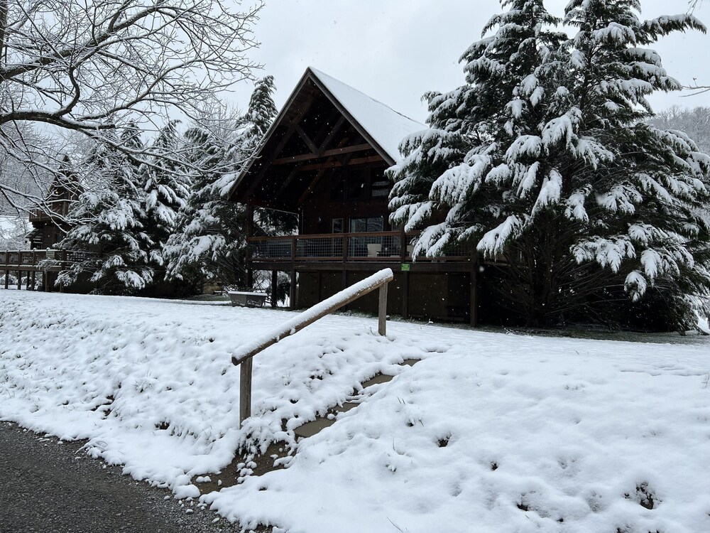 NEW SUMMER 2021 "Riverside" Cabin Overlooking the "Little River" in Townsend,TN 