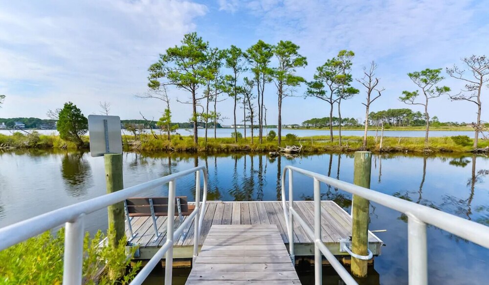 Inviting Oasis & Water Views Less Than 1 Mile from Beach! In-Town Parking Pass!