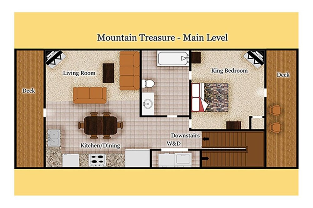 Gatlinburg - Mountain Treasure - 2 Bedroom - Sleeps 8