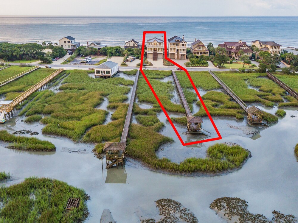 396 Myrtle Ave 6BR 6.5 BATH Pawleys Island New to rental program!  Oceanfront