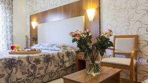 Minibar, in-room safe, desk, cots/infant beds