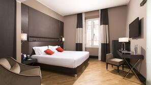 Premium bedding, minibar, in-room safe, desk