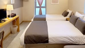 Desk, rollaway beds, free WiFi