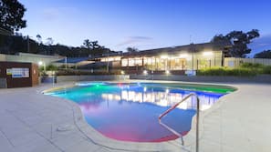 2 outdoor pools, pool umbrellas, pool loungers