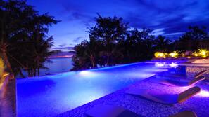 2 outdoor pools, pool umbrellas, sun loungers
