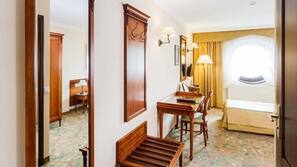 Memory foam beds, minibar, in-room safe, desk