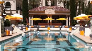 6 outdoor pools, pool cabanas (surcharge), pool loungers