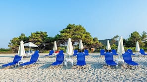 Plage à proximité, sable blanc, navette gratuite vers la plage