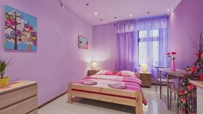 Egyptian cotton sheets, pillow top beds, individually decorated