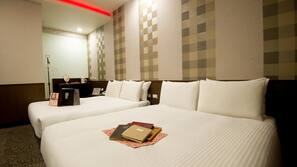 In-room safe, desk, iron/ironing board, free cribs/infant beds