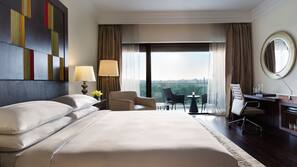 Premium bedding, free minibar items, in-room safe, desk