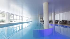 Indoor pool, seasonal outdoor pool