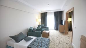 Minibar, in-room safe, free cots/infant beds, free WiFi
