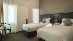 Premium bedding, individually decorated, individually furnished, desk