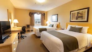Desk, free WiFi, bed sheets