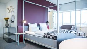 Luxe beddengoed, een kluis op de kamer, individueel gedecoreerd