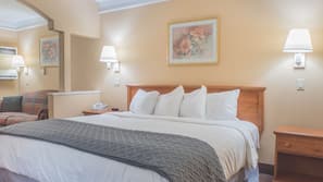 Egyptian cotton sheets, premium bedding, pillowtop beds, desk