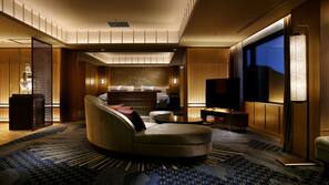 Flat-screen TV, pay-per-view films