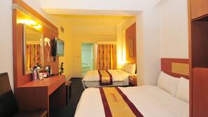 Premium bedding, free minibar items, blackout curtains, free WiFi