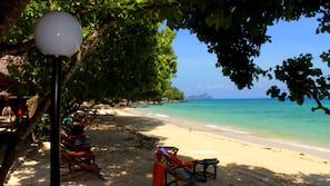 Private beach, sun-loungers, beach massages, snorkelling