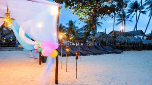 Private beach