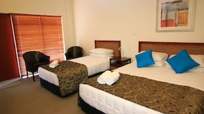 Premium bedding, desk, iron/ironing board, free WiFi