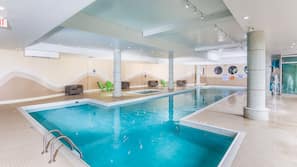 Indoor pool, seasonal outdoor pool
