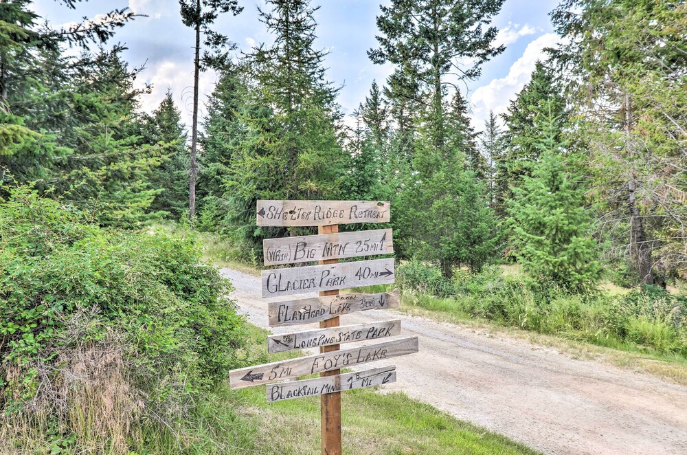 NEW! Secluded 5-Acre Kalispell Home w/ Deck & View