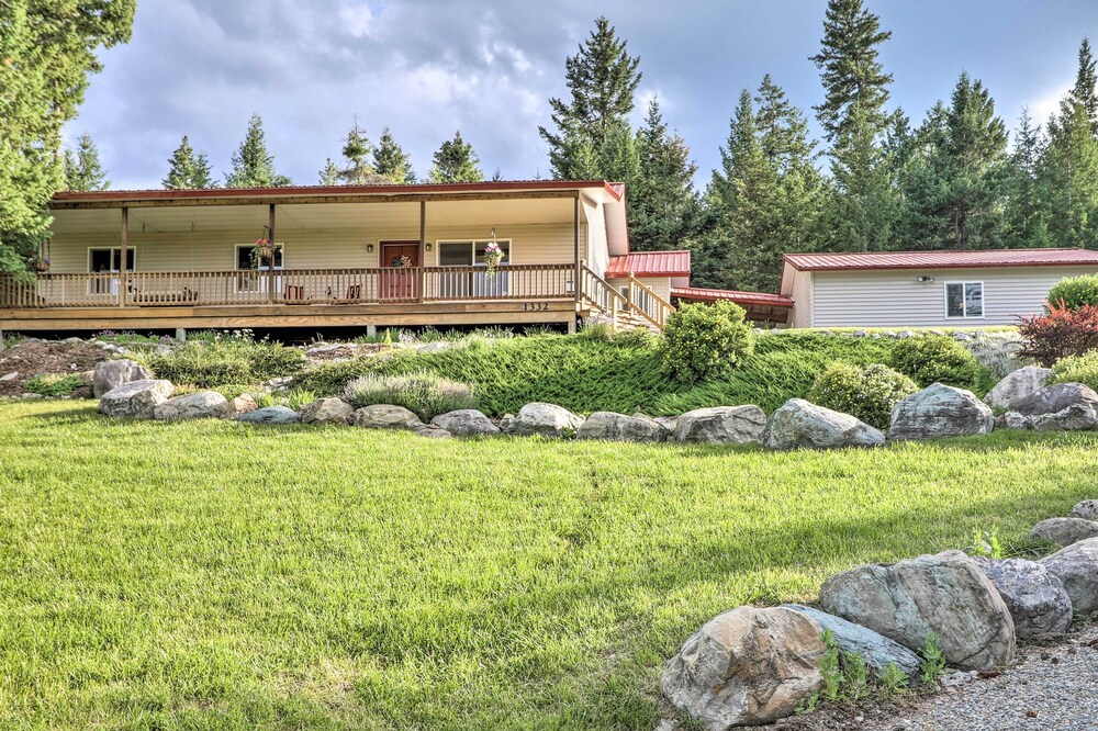 NEW! Secluded 5-Acre Kalispell Home w/ Deck & View