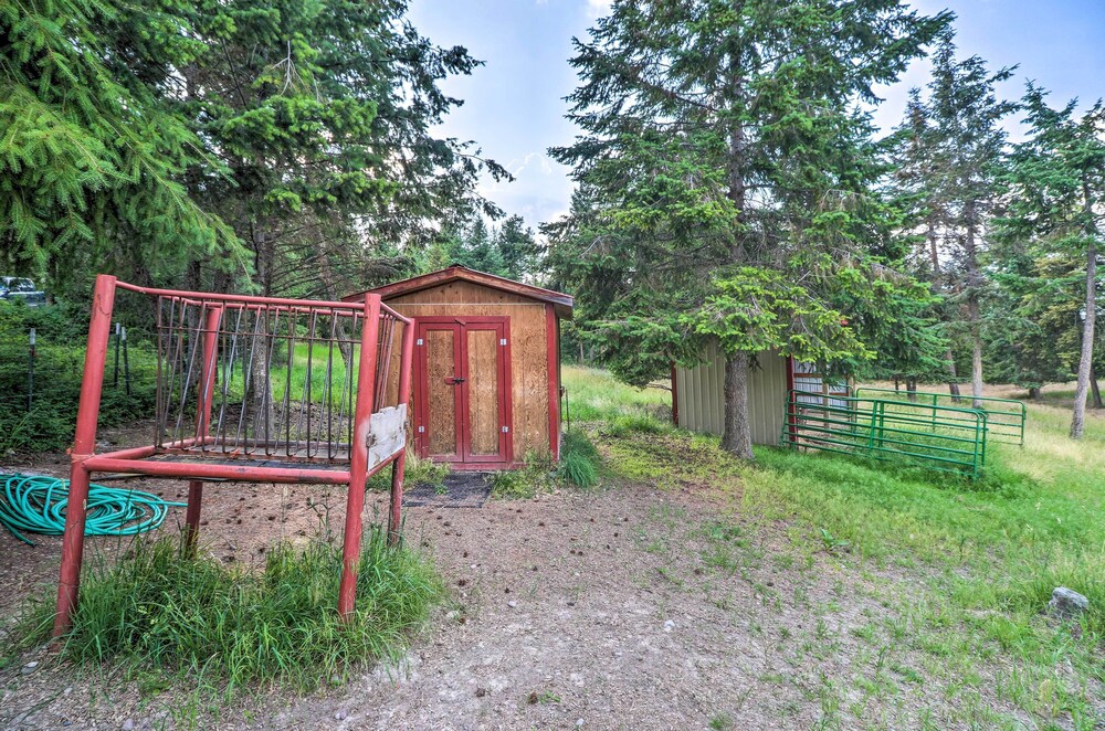 NEW! Secluded 5-Acre Kalispell Home w/ Deck & View