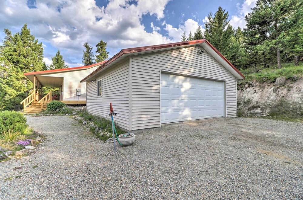 NEW! Secluded 5-Acre Kalispell Home w/ Deck & View