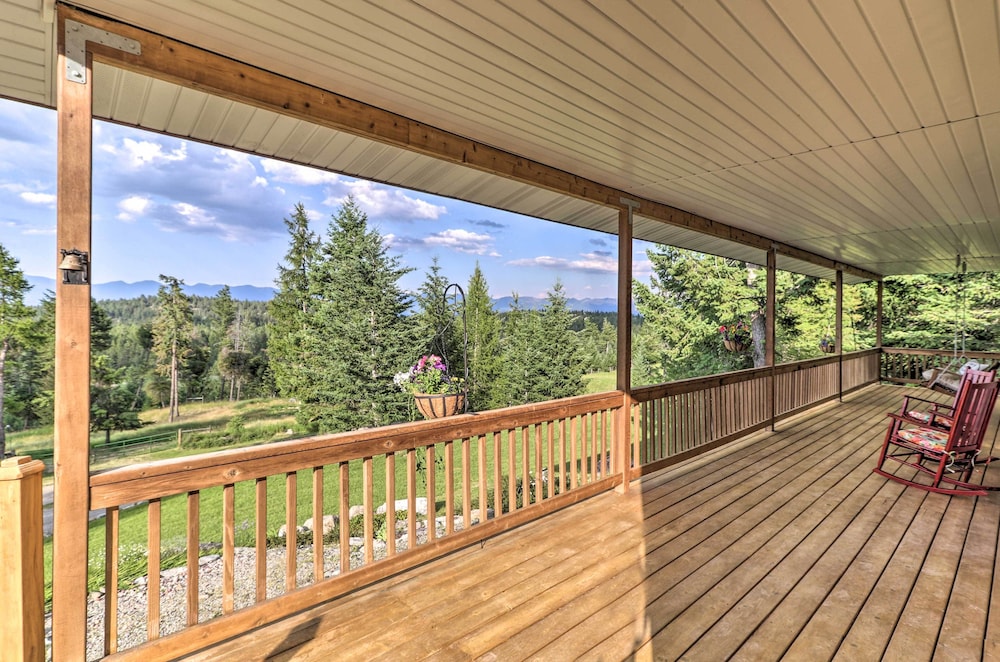 NEW! Secluded 5-Acre Kalispell Home w/ Deck & View