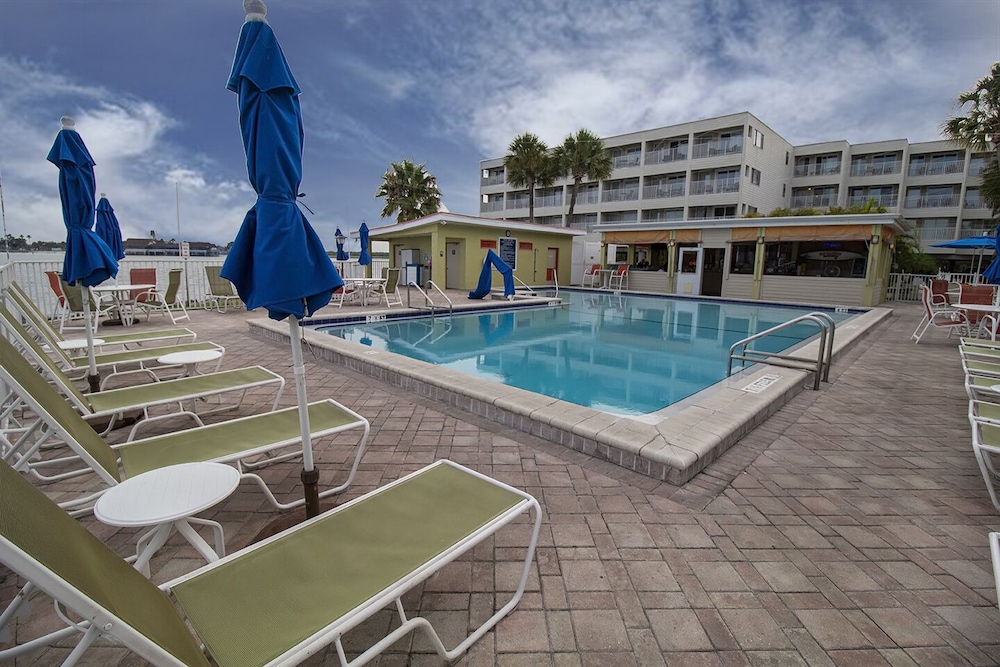 Waterfront condo with sunset views of Tampa Bay.