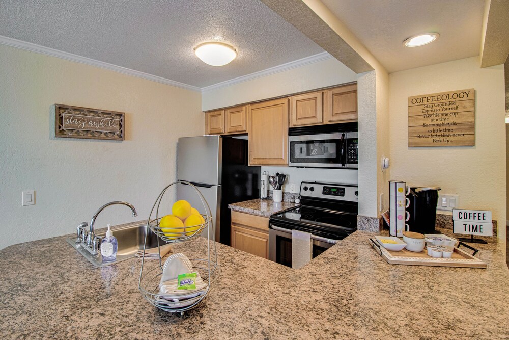 Waterfront condo with sunset views of Tampa Bay.