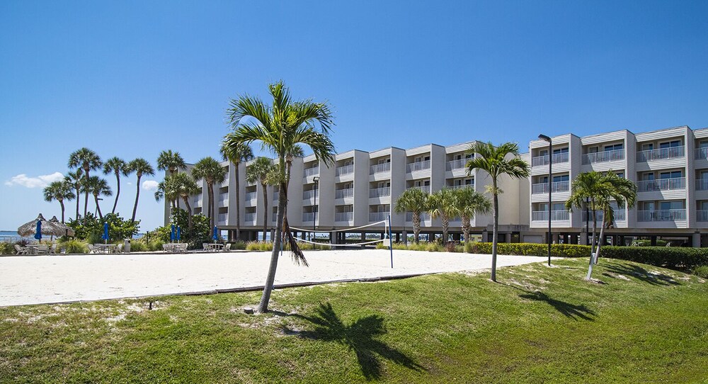 Waterfront condo with sunset views of Tampa Bay.
