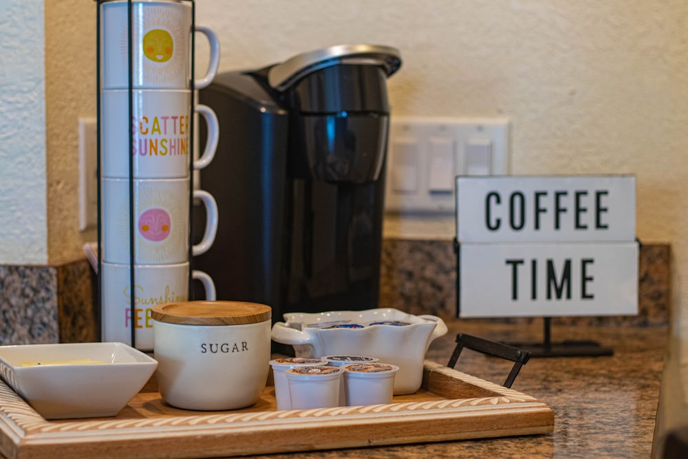 Waterfront condo with sunset views of Tampa Bay.