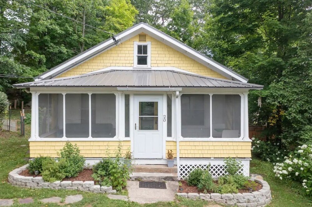 Cozy Downtown Cottage with Porch, Fireplace, and Garden, Pet Friendly