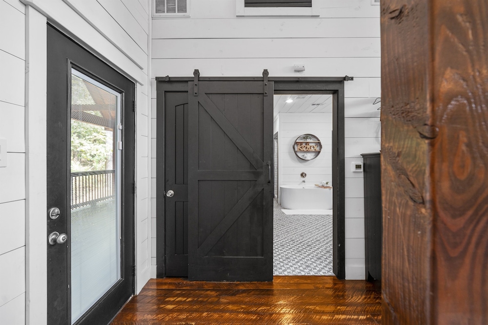 Evergreen R&R - A cozy couples cabin featuring a fire pit and hot tub.