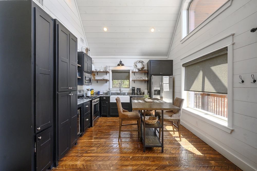 Evergreen R&R - A cozy couples cabin featuring a fire pit and hot tub.