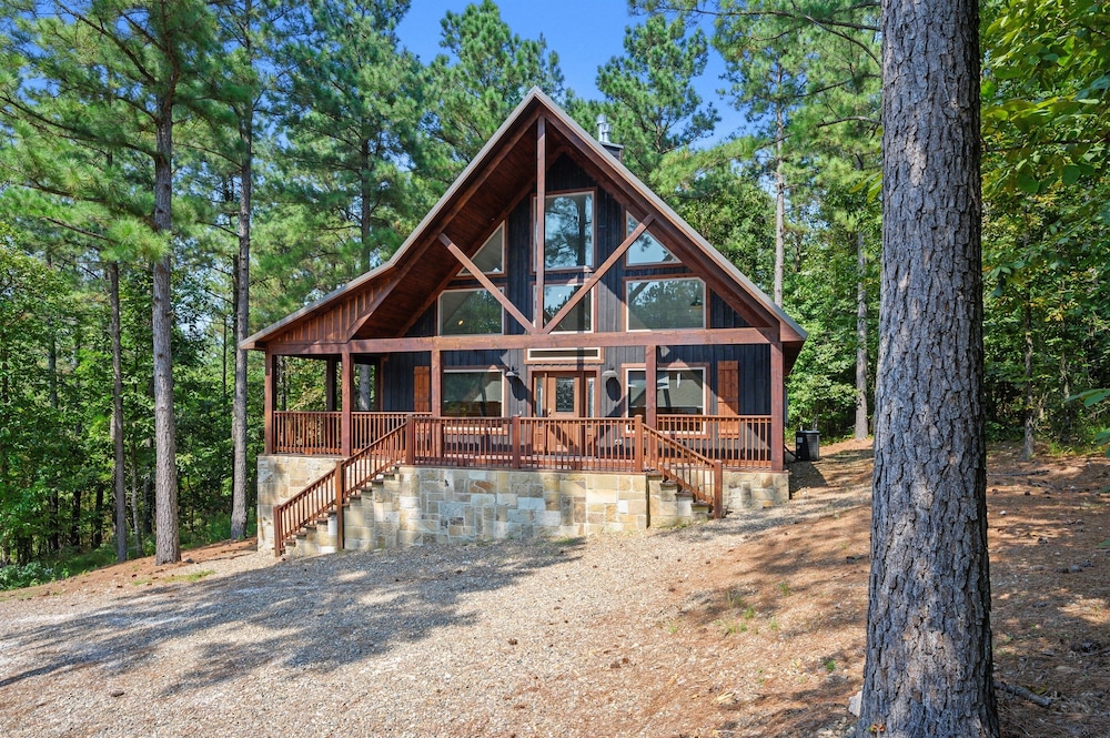 Evergreen R&R - A cozy couples cabin featuring a fire pit and hot tub.