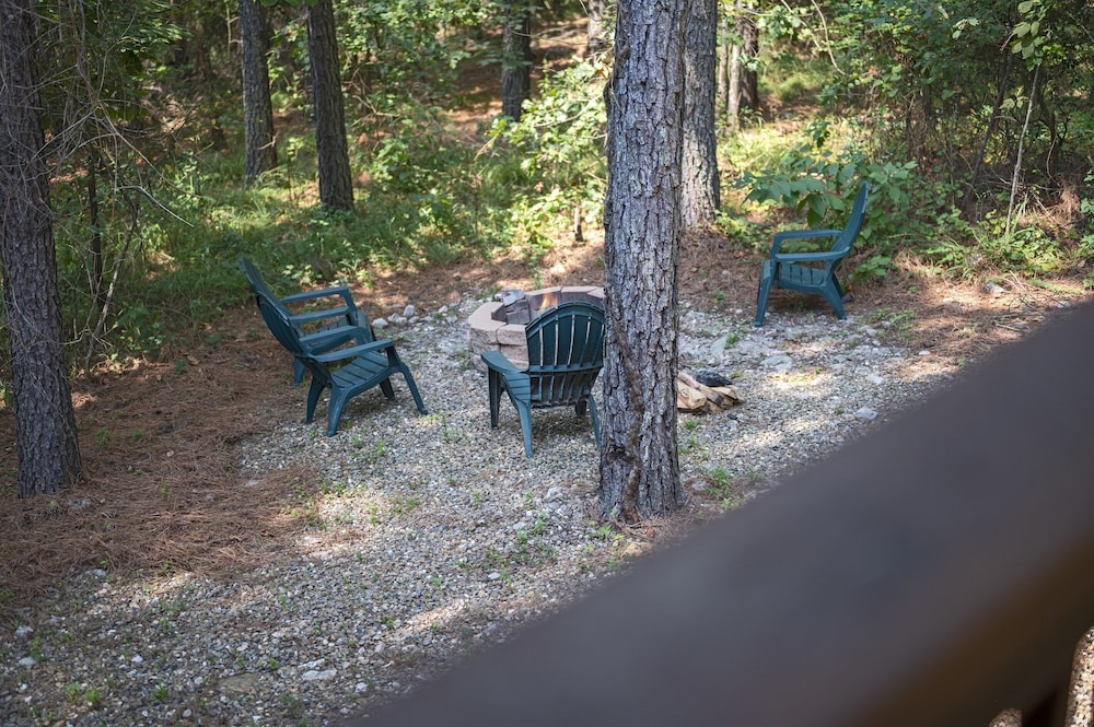 Evergreen R&R - A cozy couples cabin featuring a fire pit and hot tub.