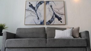 City Loft | Living area | 43-inch Smart TV with digital channels, TV